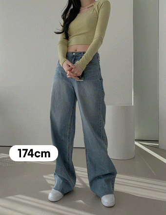 [174]키큰여자바지vol.503*길어?잘라 와이드데님팬츠(ver.2)